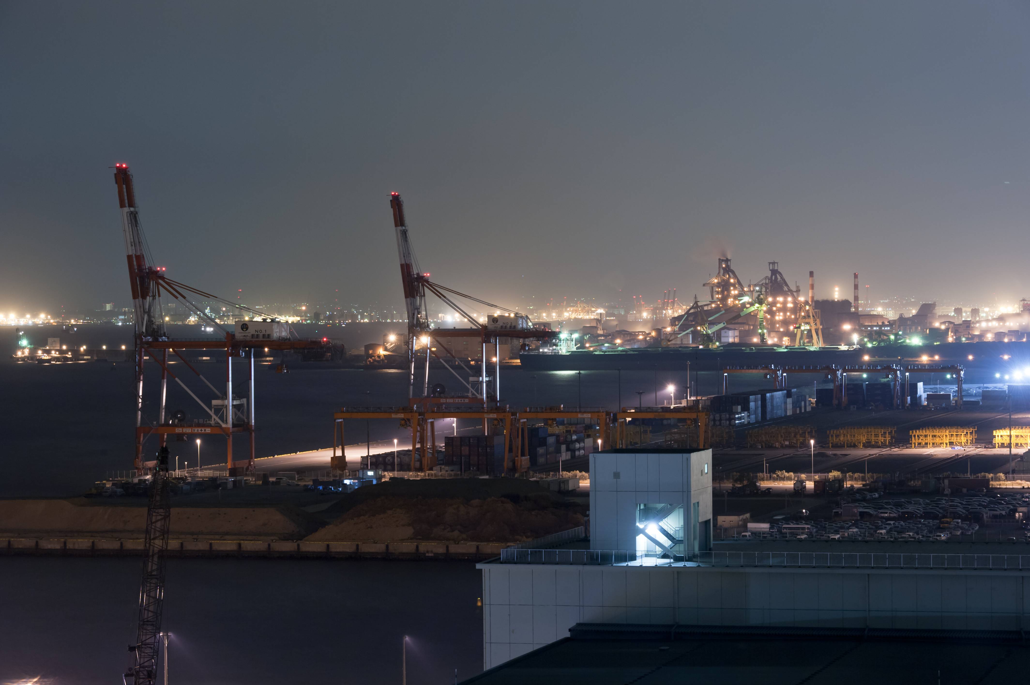 川崎工場夜景写真