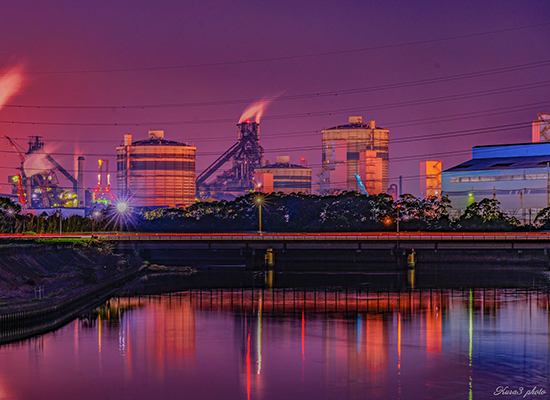 東海工場夜景写真